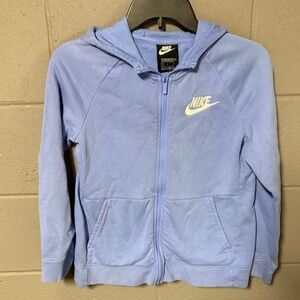 Nike Kids Light Blue Zip-Up Hoodie